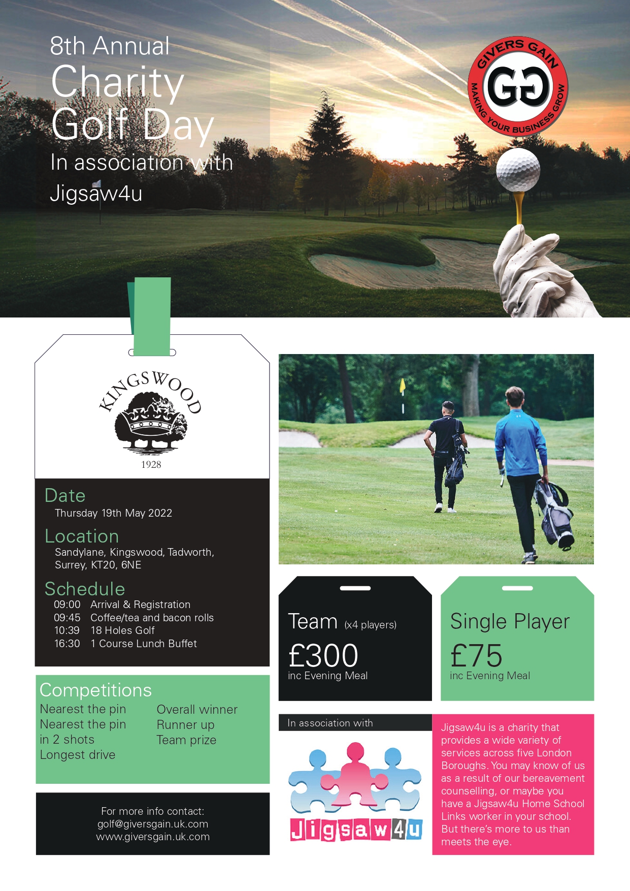 GGs Golf Day 2022 - Givers Gain